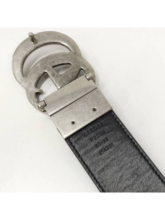 Gucci Reversible Belt Coating Black